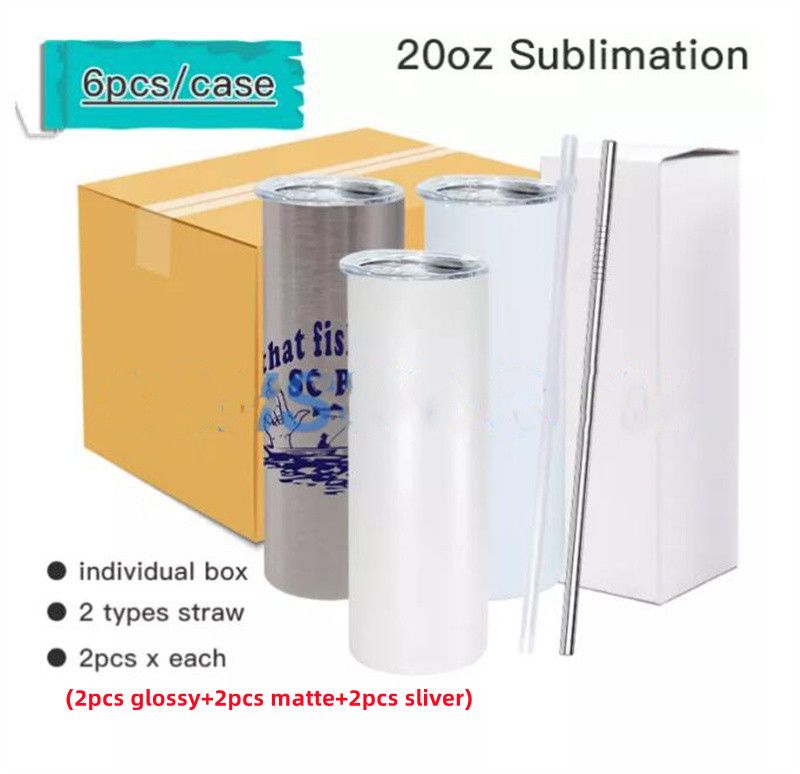 6pcs/Case 20 unz Sublimaation Mix