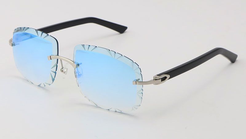 Silver Blue Mirror Lens