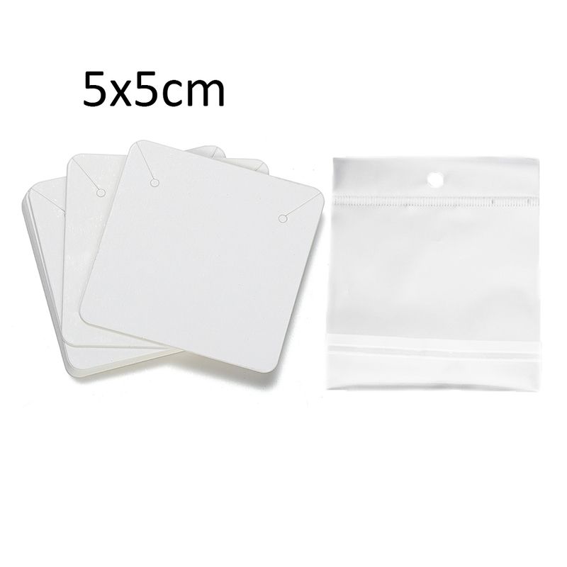 5x5cm White-50pcs Card 50pcs Bag