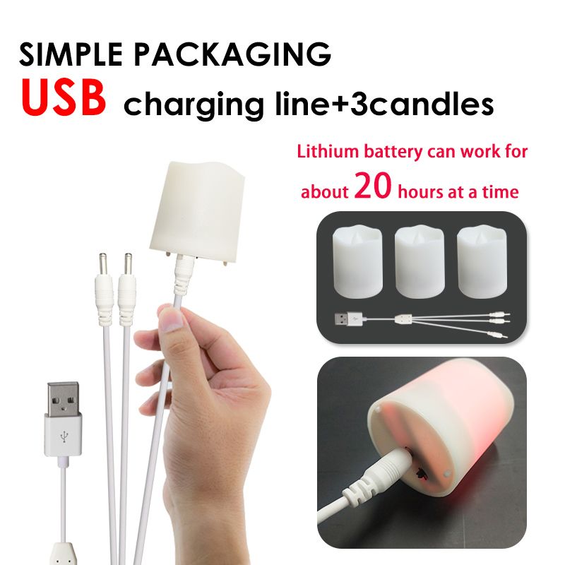 Usb 3pcs Warm White