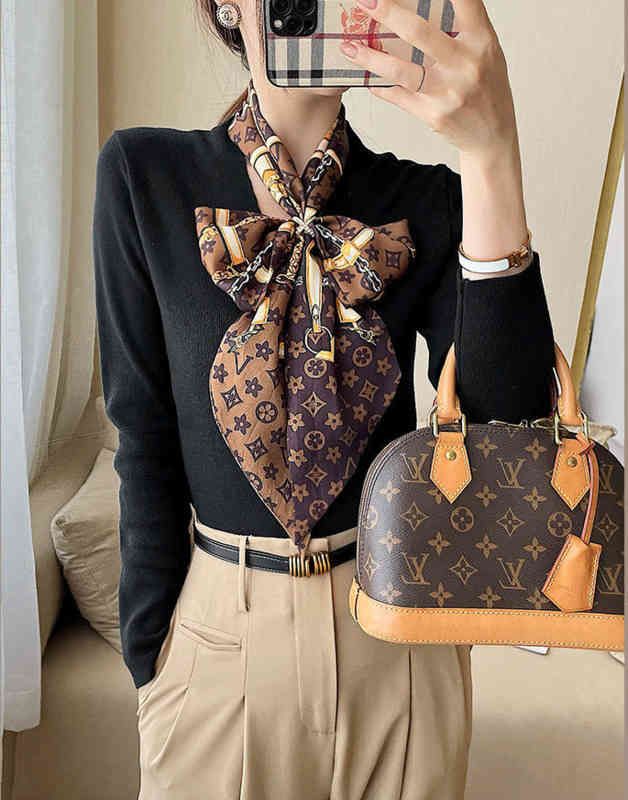 DHgate Louis Vuitton Silk Designer Bag Bandeau Dupe Scarves Unboxing &  Review 