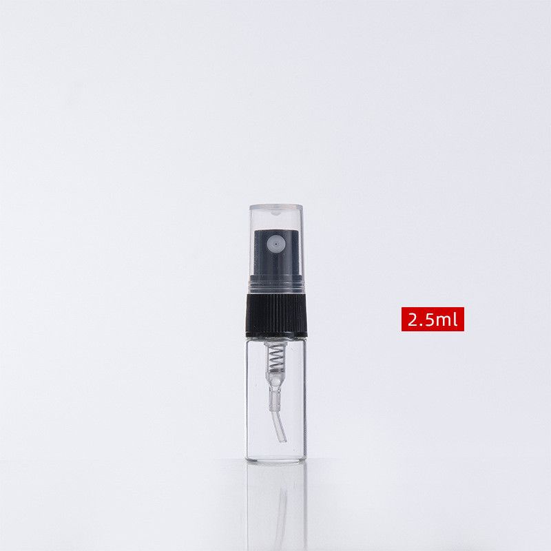 2,5 ml de tampa clara de spray preto transparente