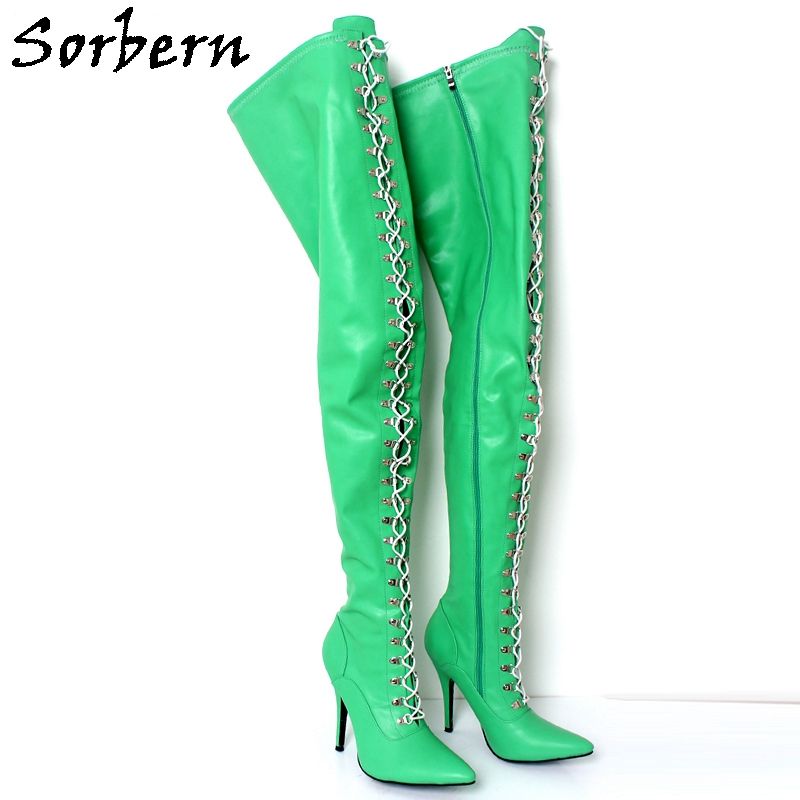 thick thigh high heels