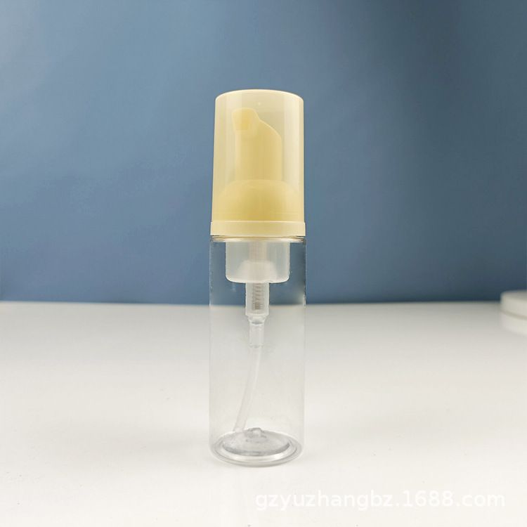 Pompe jaune à bouteille transparente de 30 ml