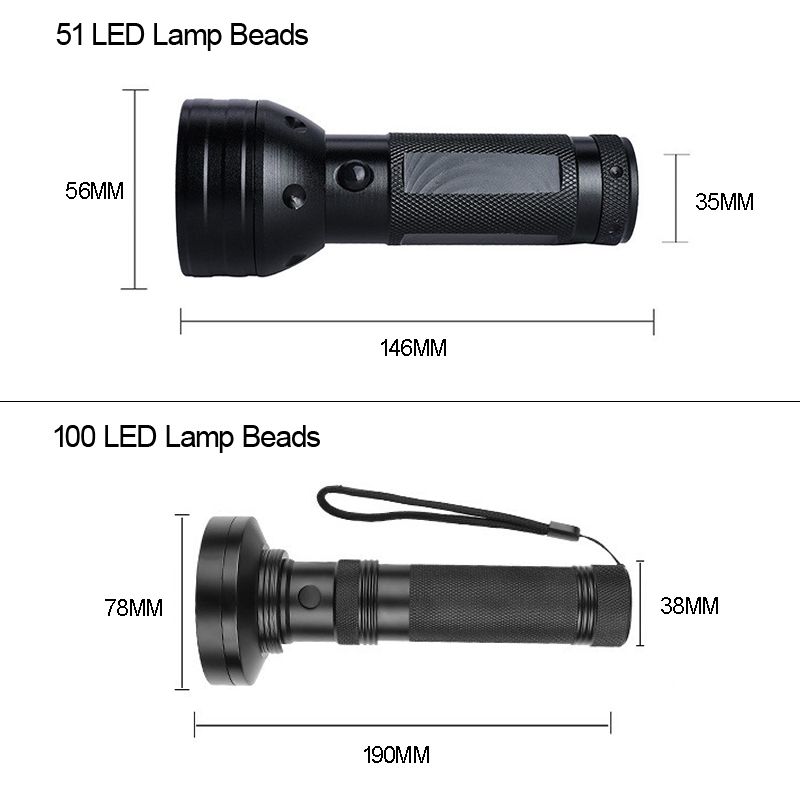 UV懐中電灯ブラックライト51 LED 395 Nm紫外線トーチブラックライト検出を￥823 | DHgate