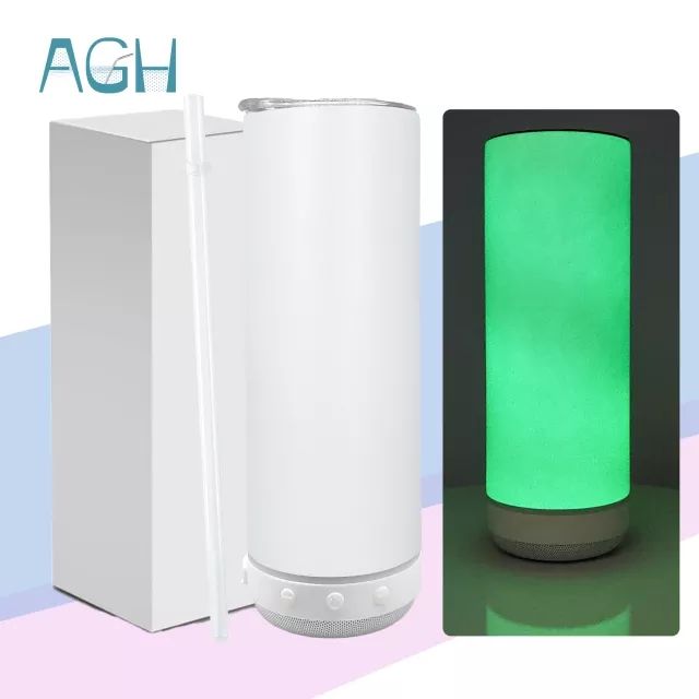 20oz glow in dark tumbler with speaker