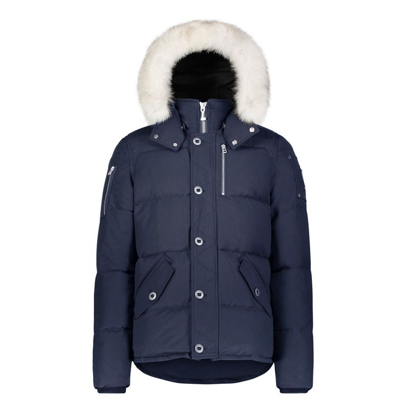 navy/white fur