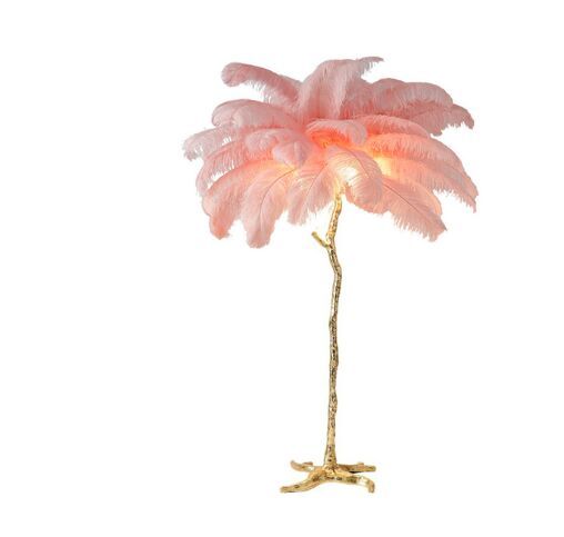 H60cm 28 feathers pink