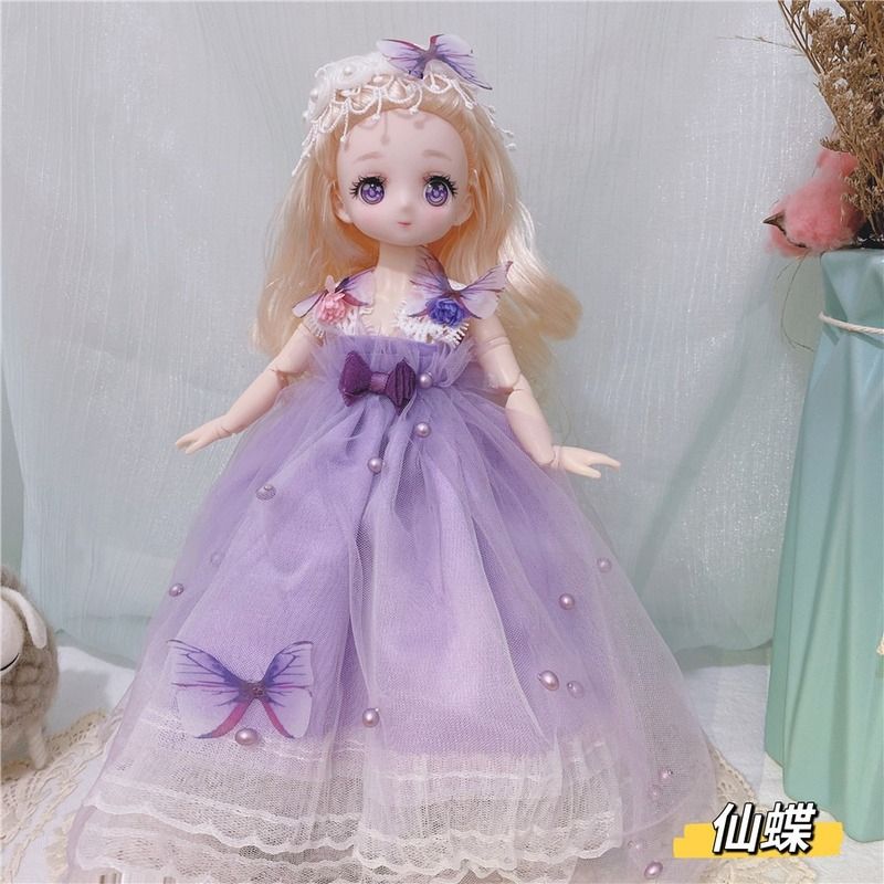 28cm Anime Doll Full Set 1/6 Bd Comic Doll with Clothes Girls Diy Dress Up  Toy Gifts