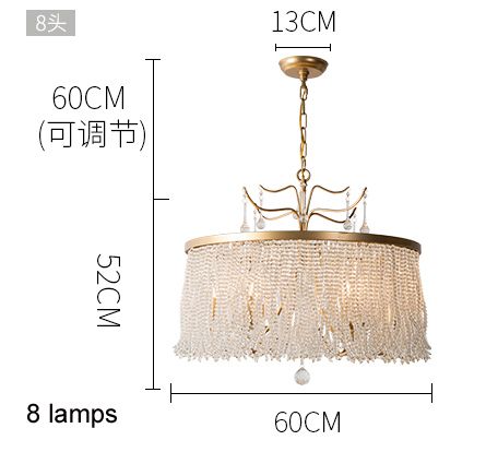 Diámetro 60 cm H52cm 8 lámparas