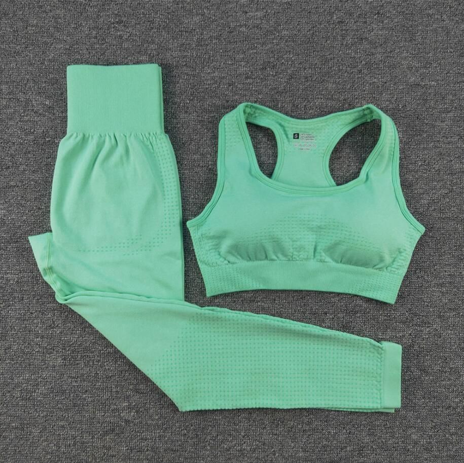 Green (bra +long pants)