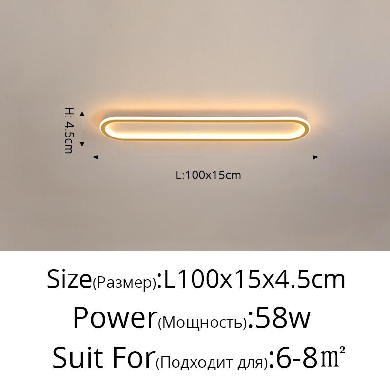 Luminosità dorata da 100 cm 58W Dimmabile