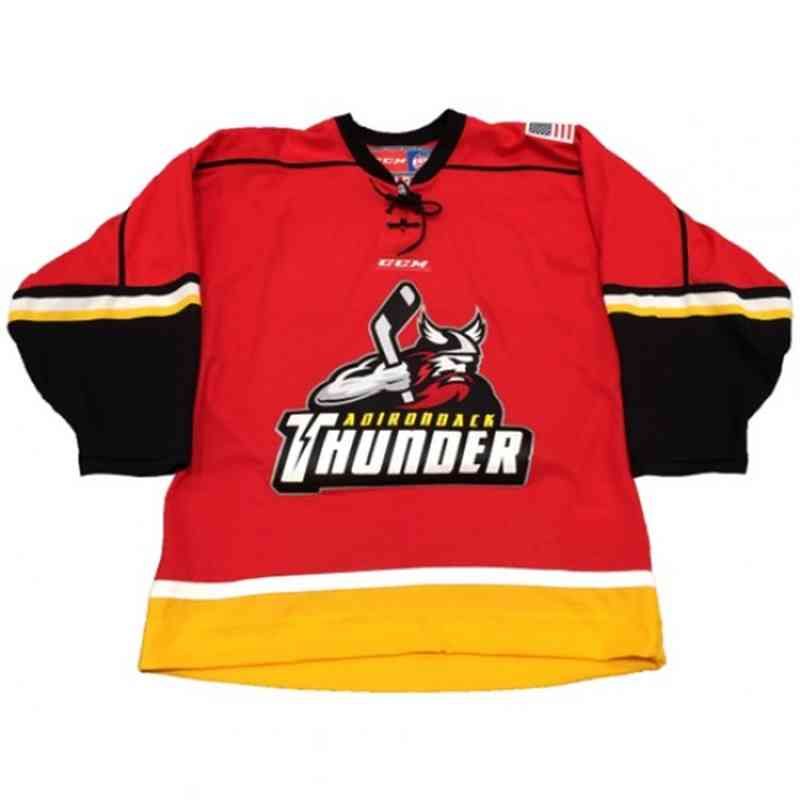Ty Loney 24 Adirondack Thunder Red Hockey Jersey — BORIZ