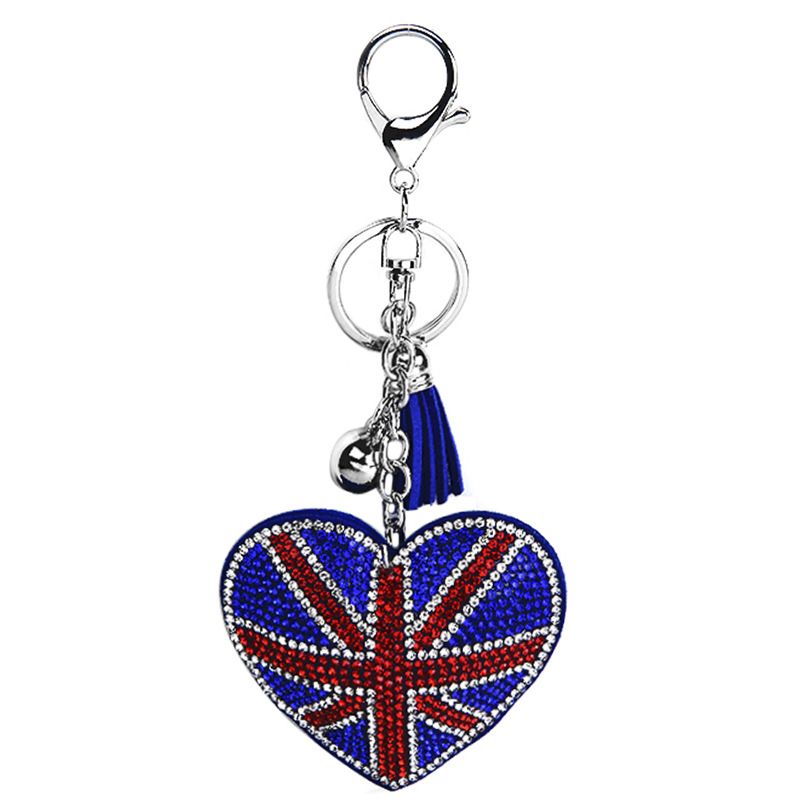 UK Flag Peach Heart