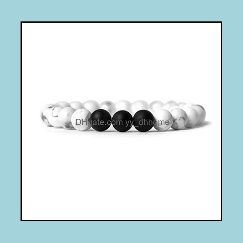 White Howlite + Black Onyx