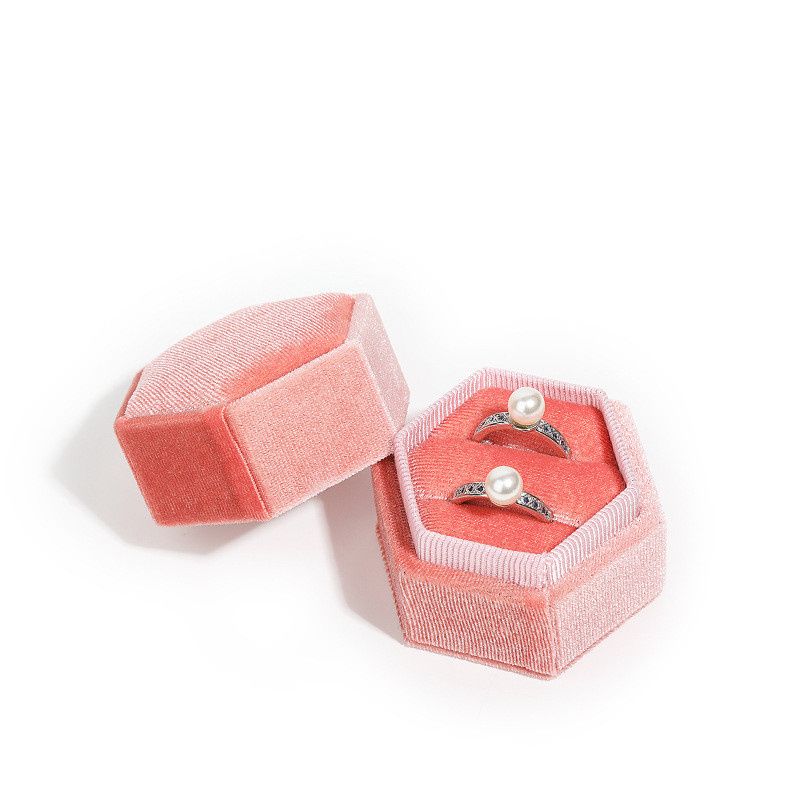 double ring box pink