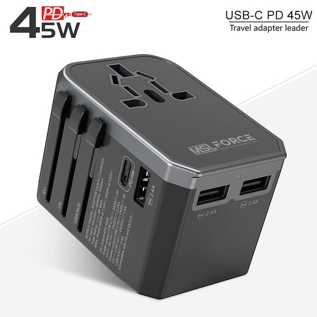 Options:1usb c 45w pd gray