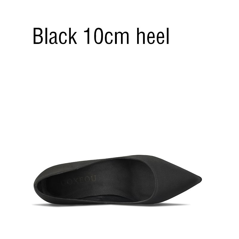Schwarz 10cm Ferse.