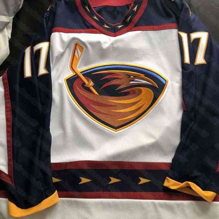 Gla 17 ILYA KOVALCHUK Atlanta Thrashers Hockey Jersey 15 DANY HEATLEY 39  Tobias Enstrom 16 Bobby Holik 32 Kari Lehtonen 19 Scott Mellanby 18 From  Gucci_dhgate, $20.37