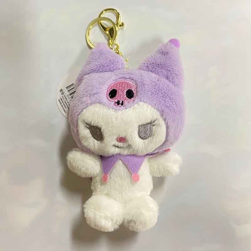 Sanrio plush keychain toys 10cm Kuromi My Melody Cat PC Dog Keychain Anime Figure Pendant Accessories Sanrio plush keychain toys 10cm Kuromi My Melody Cat PC Dog Keychain Anime Figure Pendant Accessories
