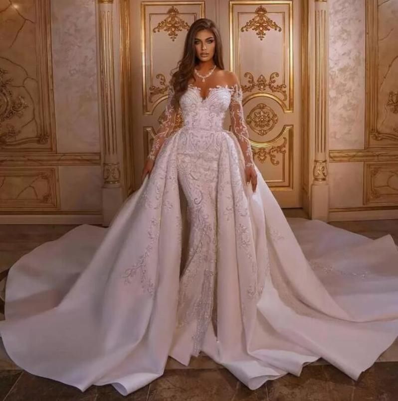 2022 Luxury Mermaid Wedding Dress With 