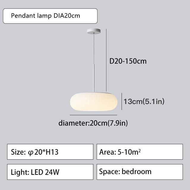 Penadant lamp 20cm Cold light