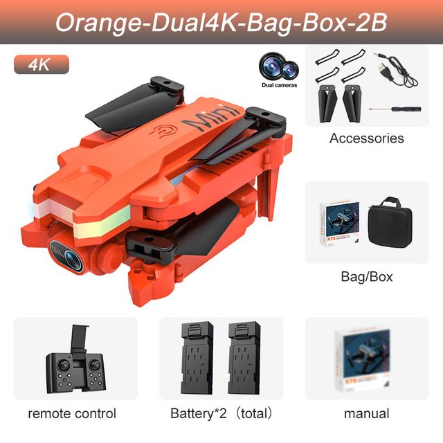 Orange+Dual Camera+2*Battery