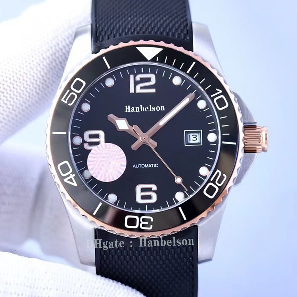 Rose Gold Bezel (quadrante nero)