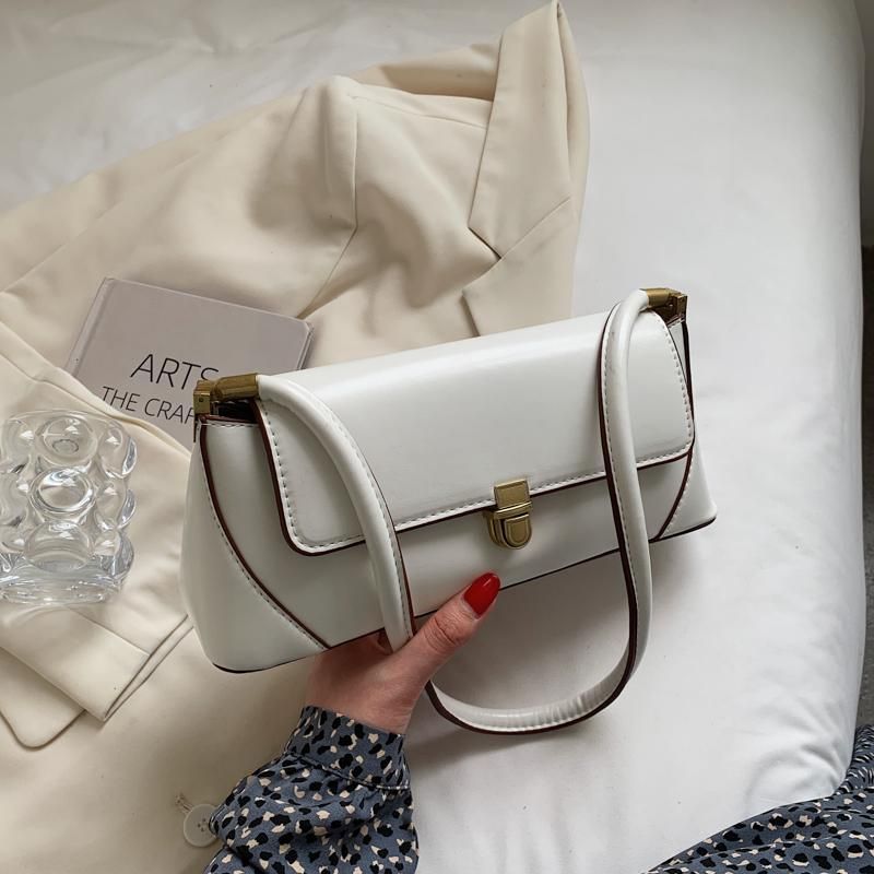 White shoulder bag