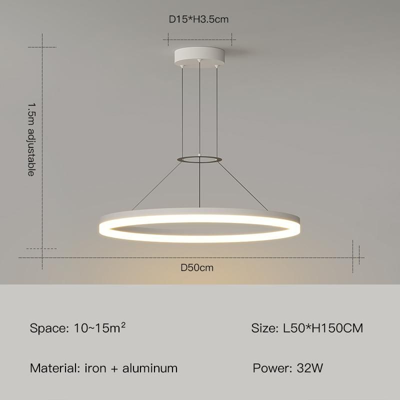 Branco - luz natural de 50 cm