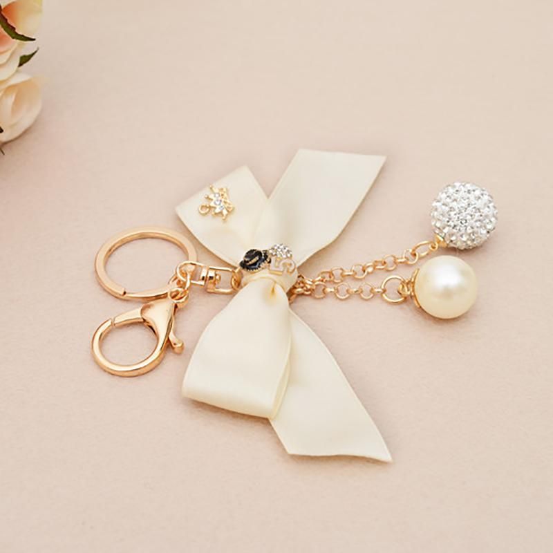 beige bow