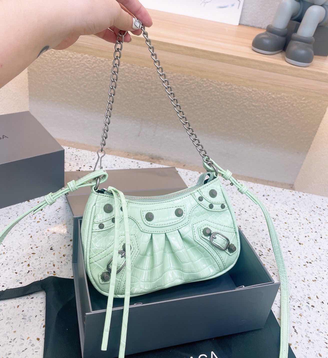 EGO Texas Shoulder Bag In White Faux Leather Women Designer Motorcycle