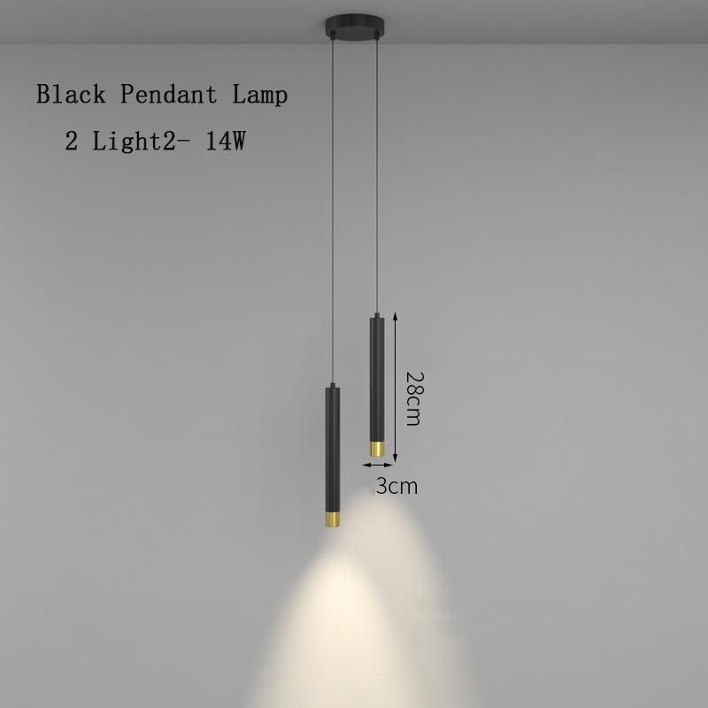 Luces de lámpara negra-2 luz blanca