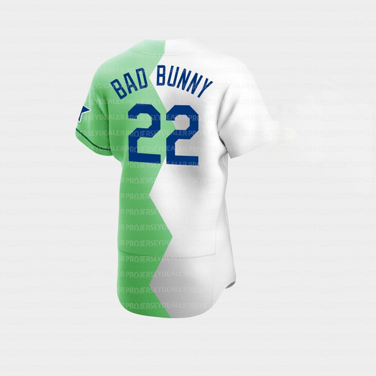 22 Bad Bunny Dodgers Jersey 2022 Celebrity Softball Game Split