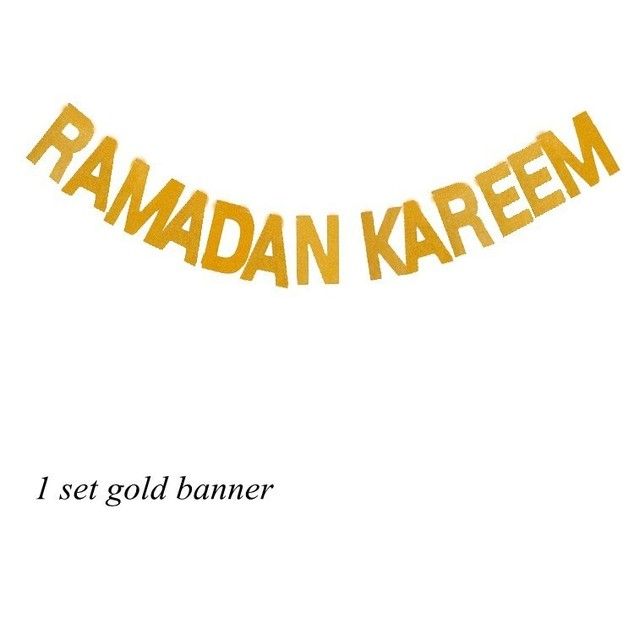 Bandeira de ouro Ramadã.