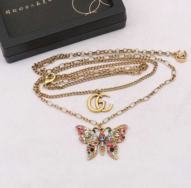 21A CC Logo Gold Chain Choker Necklace