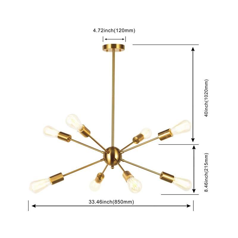 Gold 8 tête sans ampoule