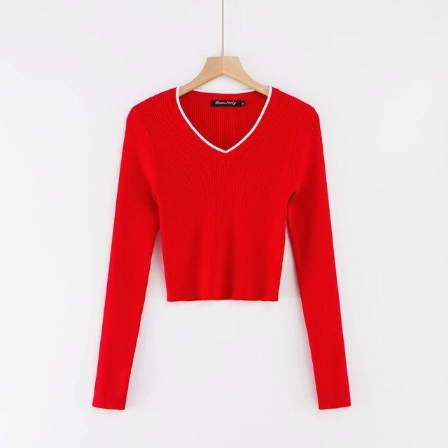Pull-over rouge