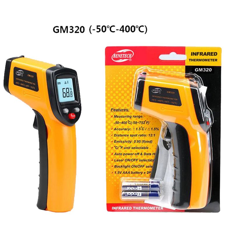 ₩12,825에서 비 접촉 디지털 레이저 적외선 온도계 온도 기기 -50-400 ° C 온도 고온계 IR 레이저 포인트 건 ...