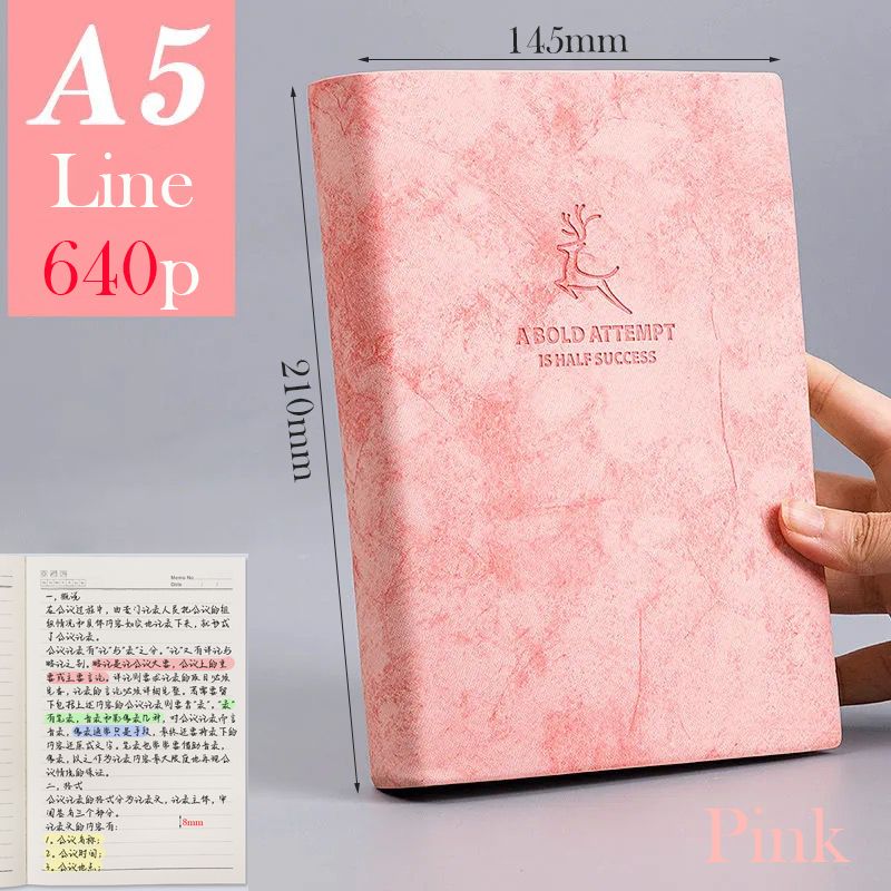 A5 Pink Line