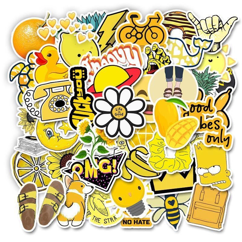 50pcs Yellow