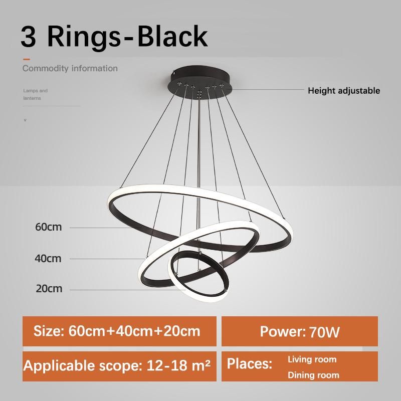 3ring-20x40x60cm Luz fria branca