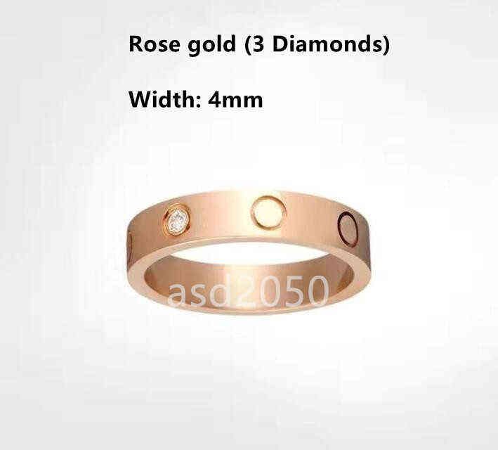 Roségouden diamanten (4 mm)