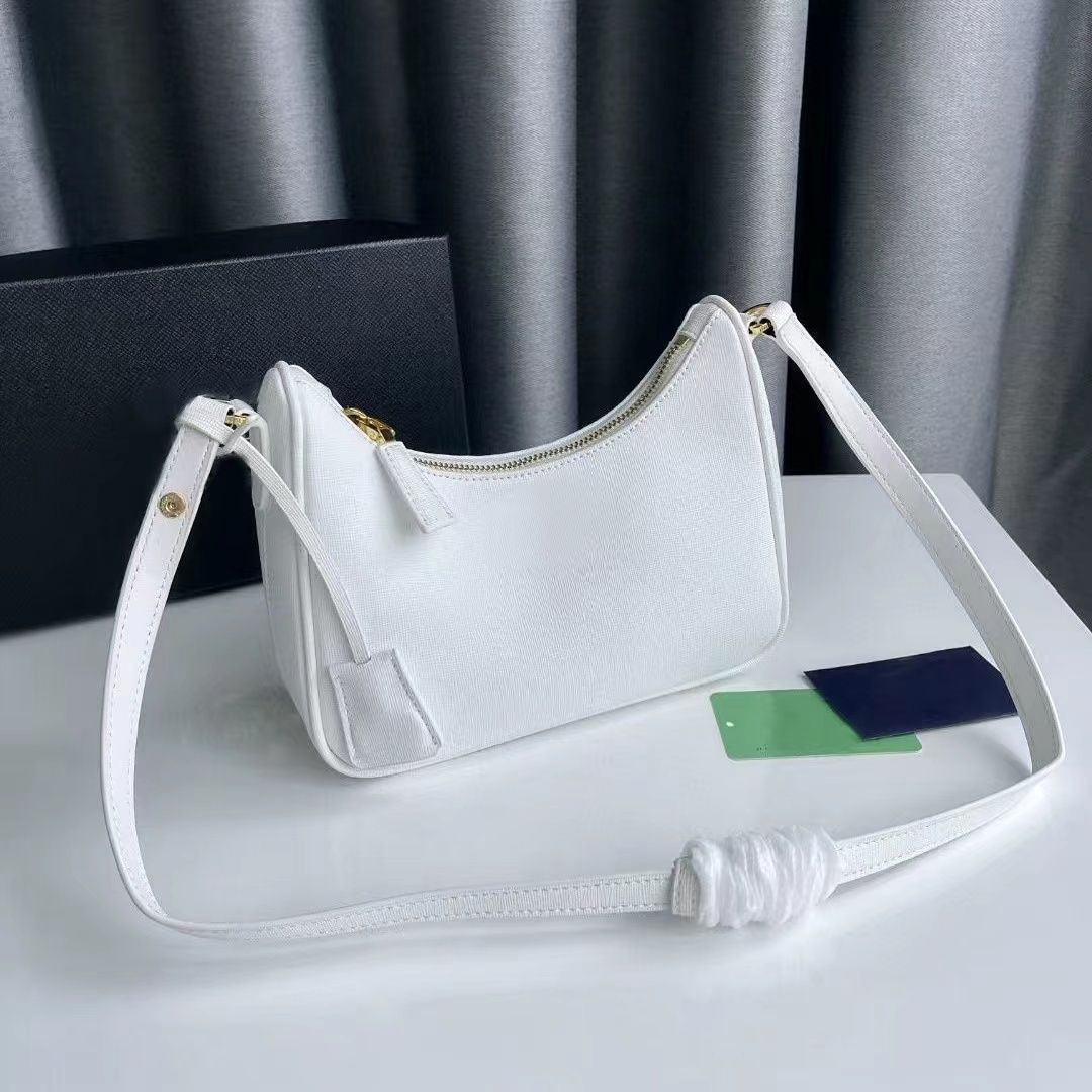 white leather hobo