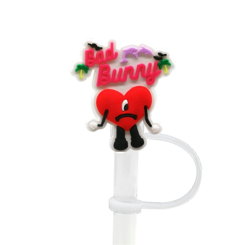 Silicone Splash Proof Bad Bunny Straw Topper Mold: Reusable, Decorative 8mm  Accessory For Dust Free Drinking At Parties. From Amandagogogo2022, $0.22