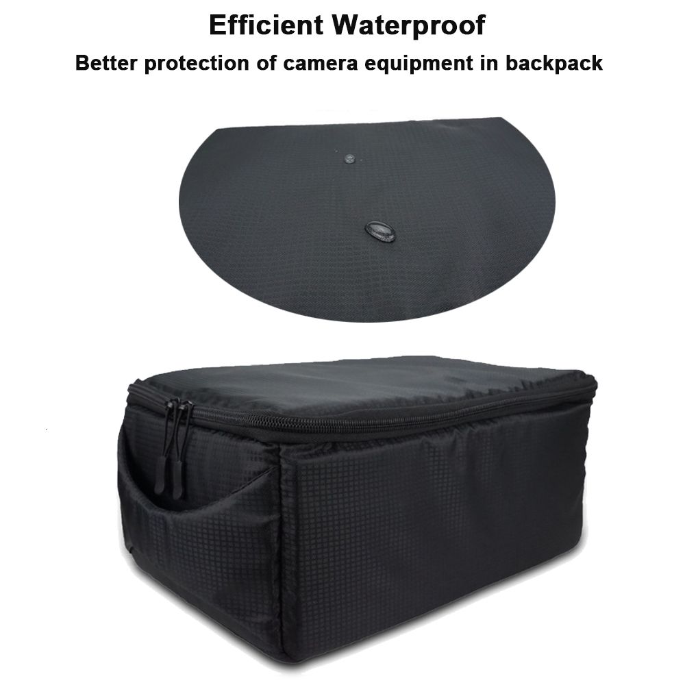 Camera bag accessories Waterproof DSLR Inserts Bag Portable Inner Partition  Padded Protector Super Thick DropProof Liner Handbag 230206