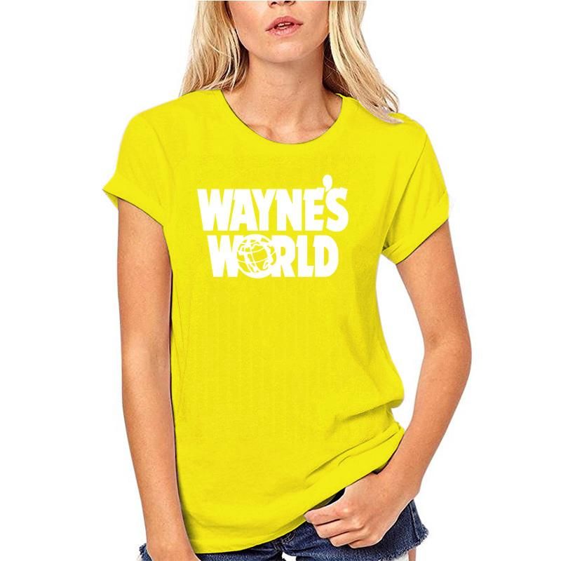 WAYNES WORLD Printed Tshirt Tee Top Party Halloween Retro Fan Fancy Dress Stag 