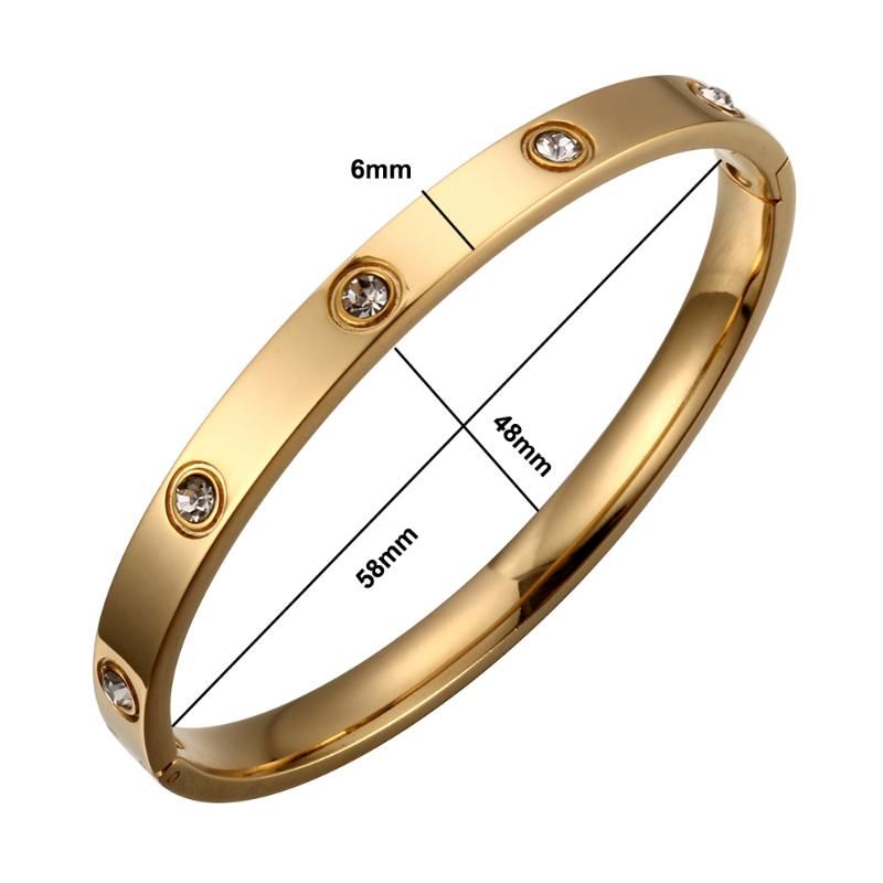 Brazalete de oro de 58mm