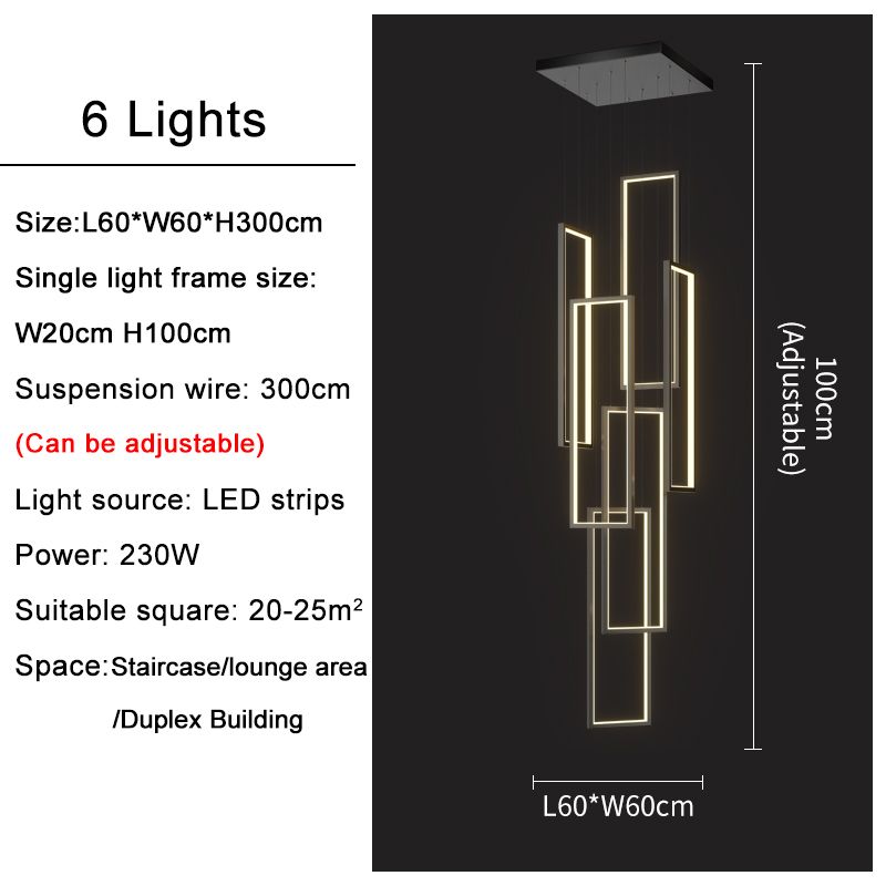 6 luzes (100 cm)