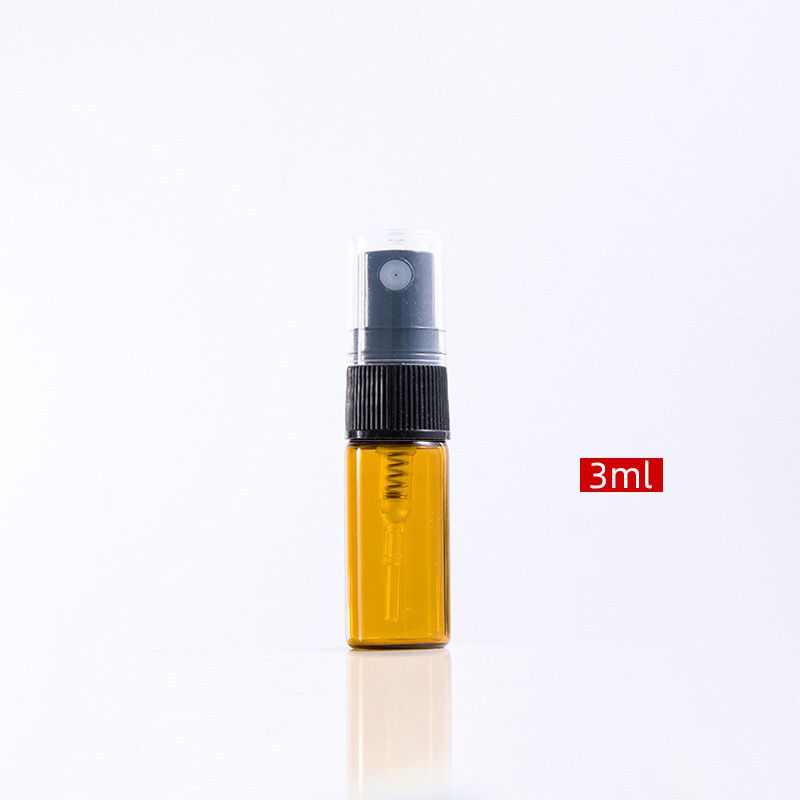 3 ml Amber Black Spray Clear Cover